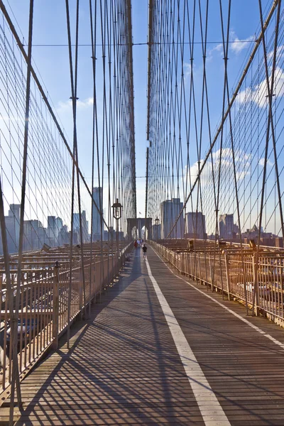 Бруклінський міст в Нью-Йорку — стокове фото
