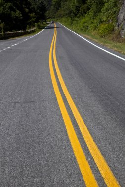 güzel bir manzara ülke road eğrileri shenandoah nationa yoluyla