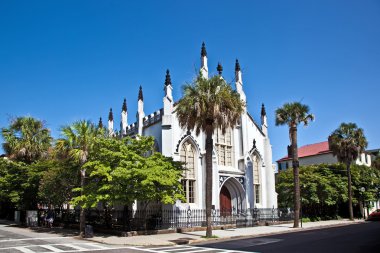 Huguenot Church in Charleston clipart