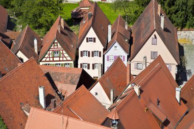 Romantic Dinkelsbühl, city of late middleages and timbered hous