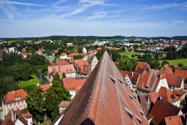 Romantic Dinkelsbühl, city of late middleages and timbered hous