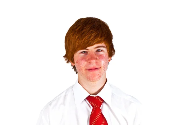 Молодий хлопчик з краваткою — стокове фото
