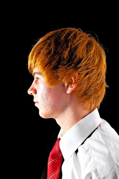 Νεαρό αγόρι με γραβάτα — Φωτογραφία Αρχείου