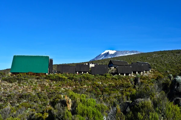 Monte Kilimangiaro, la montagna più alta dell'Africa (5892m), visto — Foto Stock