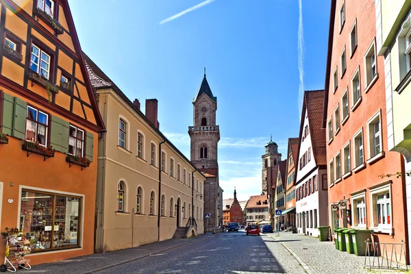 Dinkelsbühl romántico, ciudad de medianos tardíos —  Fotos de Stock