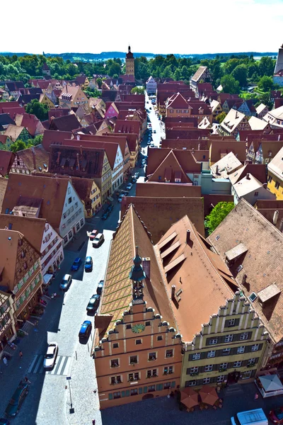 Średniowiecznego miasta dinkelsbuehl w Niemczech — Zdjęcie stockowe