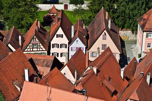 在德国中世纪城市 dinkelsbuehl — 图库照片
