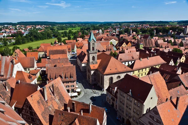 Middelalderbyen Dinkelsbuehl i Tyskland – stockfoto