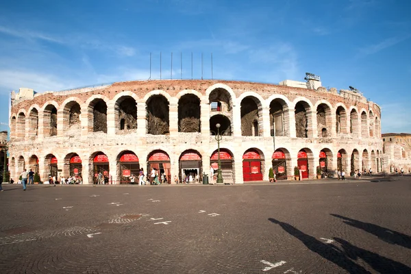 Famosa arena di Verona, el antiguo teatro romano de anfos —  Fotos de Stock