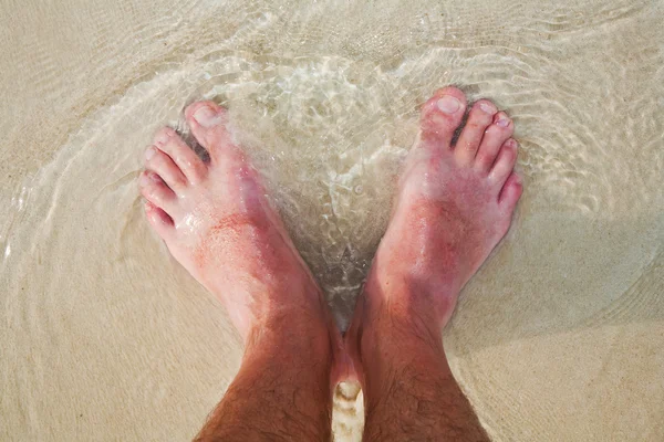 Feet at the beach — Stock Photo, Image