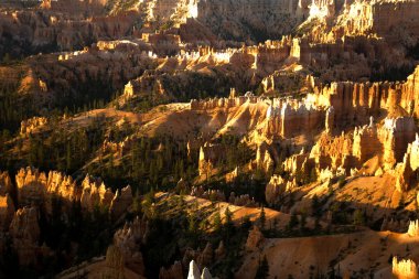 güzel manzara muhteşem taş forma ile bryce canyon