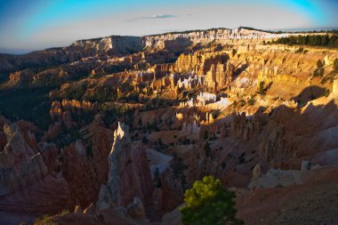 güzel manzara muhteşem taş forma ile bryce canyon