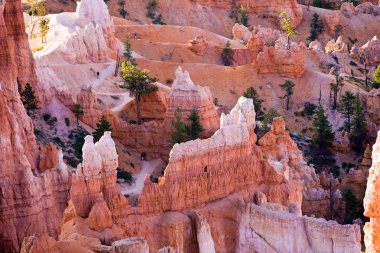 güzel manzara muhteşem taş forma ile bryce canyon