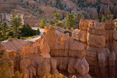 güzel manzara muhteşem taş forma ile bryce canyon