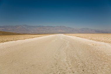 Badwater, deepest point in the USA, Saltsee mixed with minerals clipart