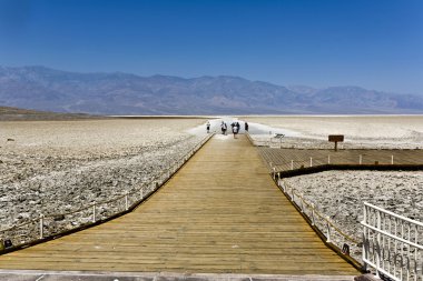 Badwater, deepest point in the USA clipart