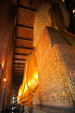 wat pho, Tayland ın dev Buda uzanmış