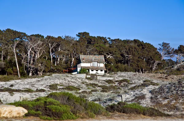 Krásné domy v blízkosti pfeiffer beach v Kalifornii — Stock fotografie