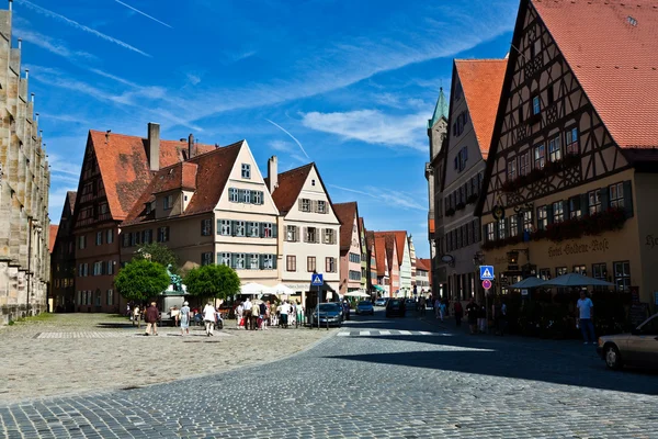在德国中世纪城市 dinkelsbuehl — 图库照片