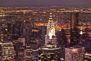 New york gece empire state Binası