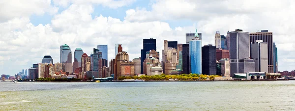 Panorama New Yorku s panorama Manhattanu přes hudson — Stock fotografie