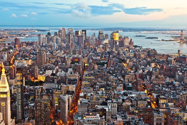 Nueva York de noche desde Empire State Building —  Fotos de Stock