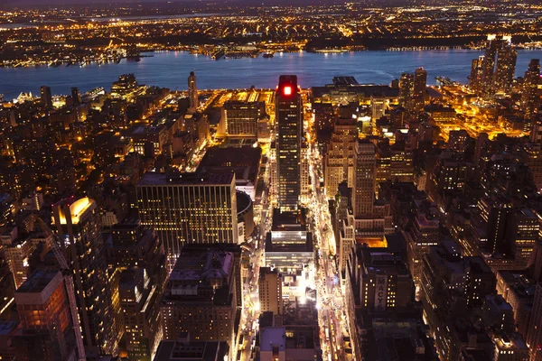 New york av natt — Stockfoto