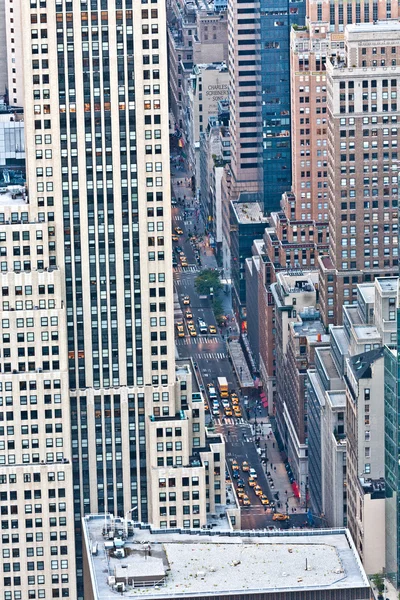 Aerial panoramic view over upper Manhattan from Empire State bui — Stok fotoğraf