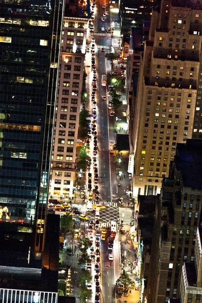 Pemandangan panorama udara di atas Manhattan dari Empire State bui — Stok Foto