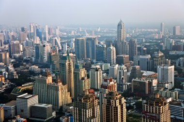 Aerial view of Bangkok clipart