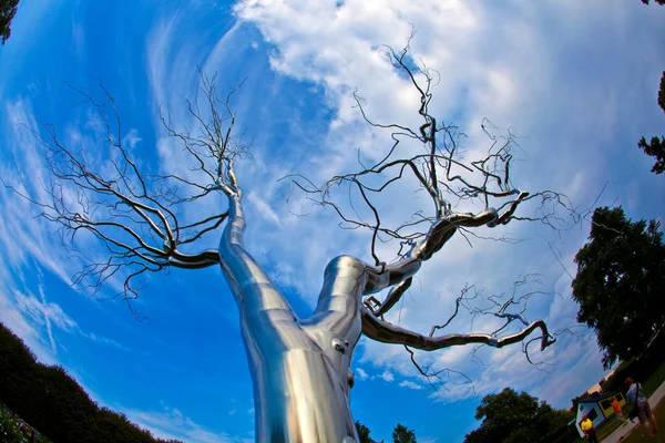 A tree of metal in the National Gallery of Art Sculpture Garden — Stock Photo, Image