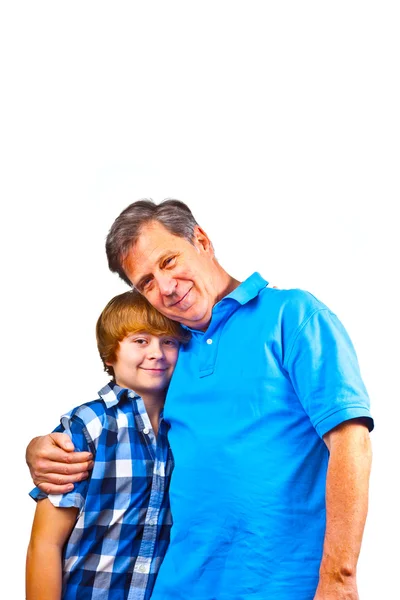 Heureux père et fils — Photo