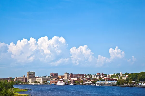 View to the old harbor of scenic Wilmington — Stock Photo, Image