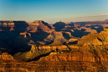 Fantastic view into the grand canyon from mathers point, south r clipart