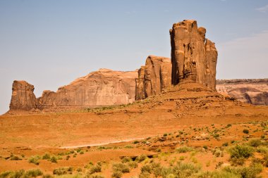 Famous scenic Butte in Monument Valley