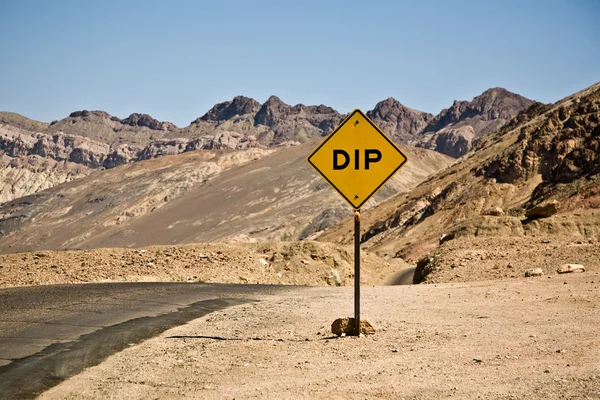 Scenic road Artists Drive in Death valley with colorful stones, hills with — Stock Photo, Image