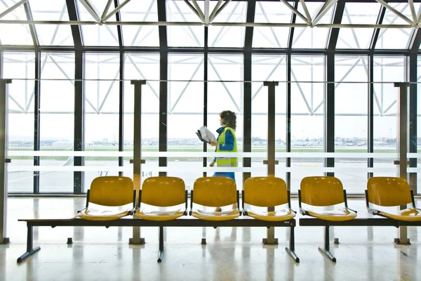 Väntar hall på flygplatsen — Stockfoto