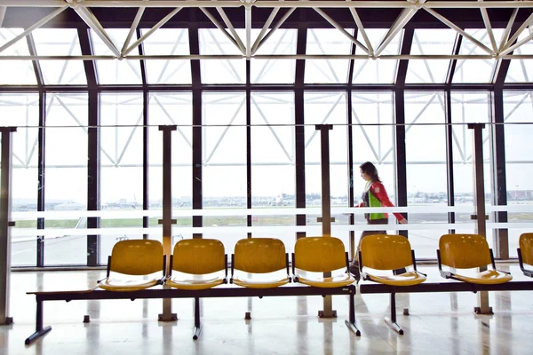 Зал очікування в аеропорту — стокове фото