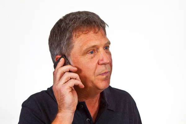 Man using the mobile — Stock Photo, Image