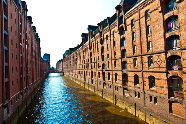 Speicherstadt in Hamburg — Stockfoto