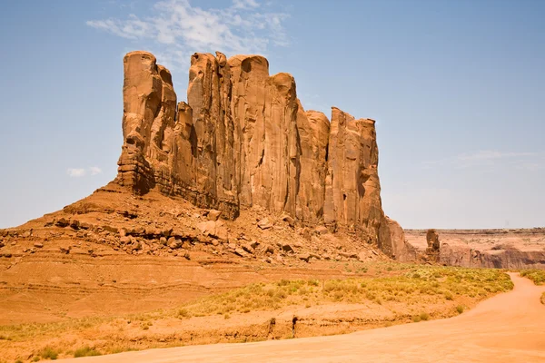 Butte cénico famoso em Monument Valley — Fotografia de Stock