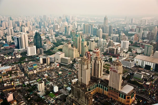 Letecký pohled na bangkok — Stock fotografie