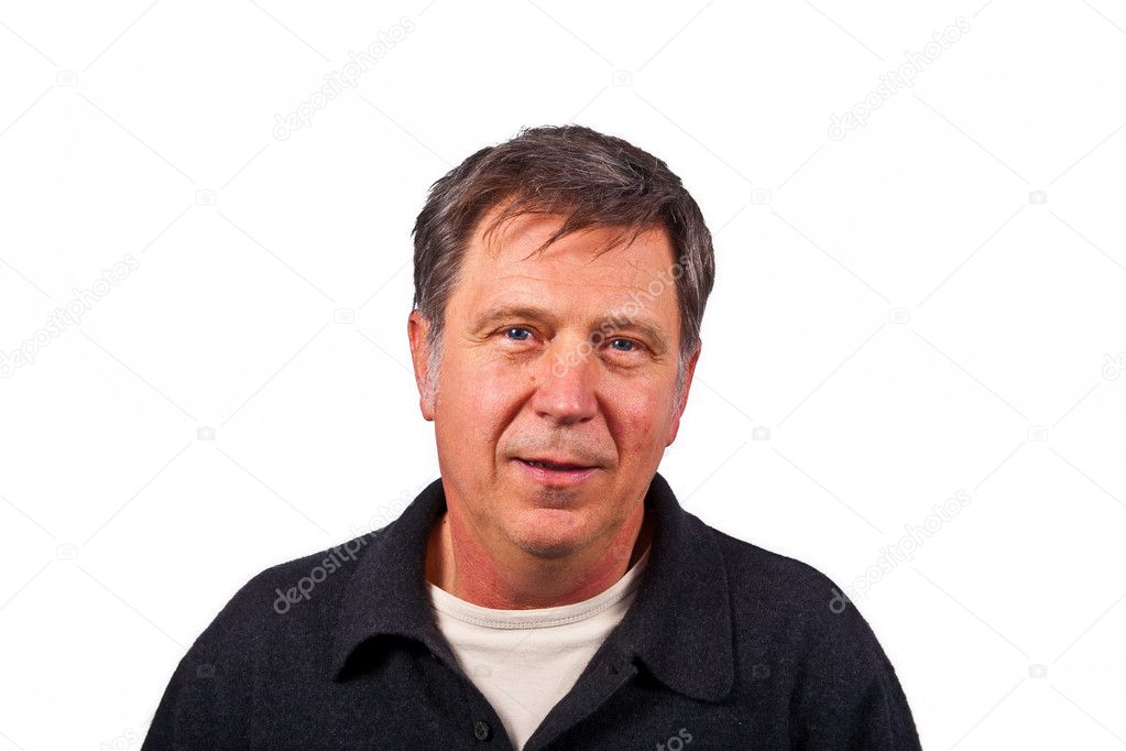 Smiling man isolated on white background