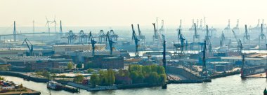 Cityscape gelen ünlü Kulesi michaelis Hamburg