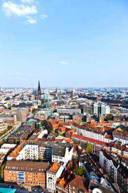 Cityscape gelen ünlü Kulesi michaelis Hamburg