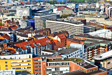 Cityscape gelen ünlü Kulesi michaelis Hamburg