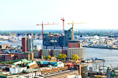 Cityscape gelen ünlü Kulesi michaelis Hamburg