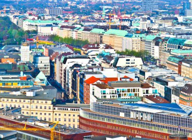 Cityscape gelen ünlü Kulesi michaelis Hamburg