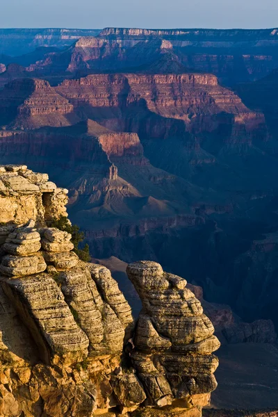 Stock image Colorful Sunrise seen from Mathers Point at the Grand Canyon