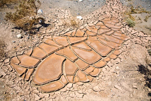Lama seca e rachada — Fotografia de Stock